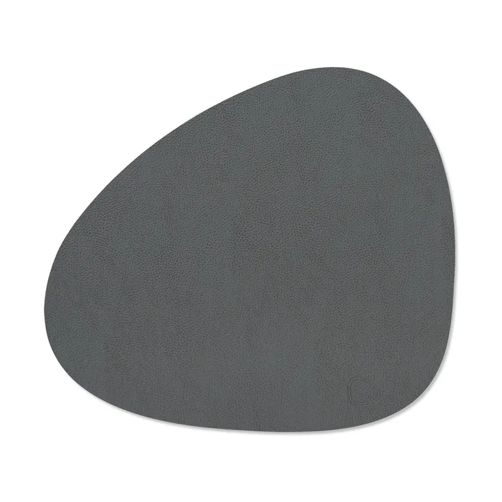 Serene placemat curve M - Anthracite, 35x31 cm - LIND DNA