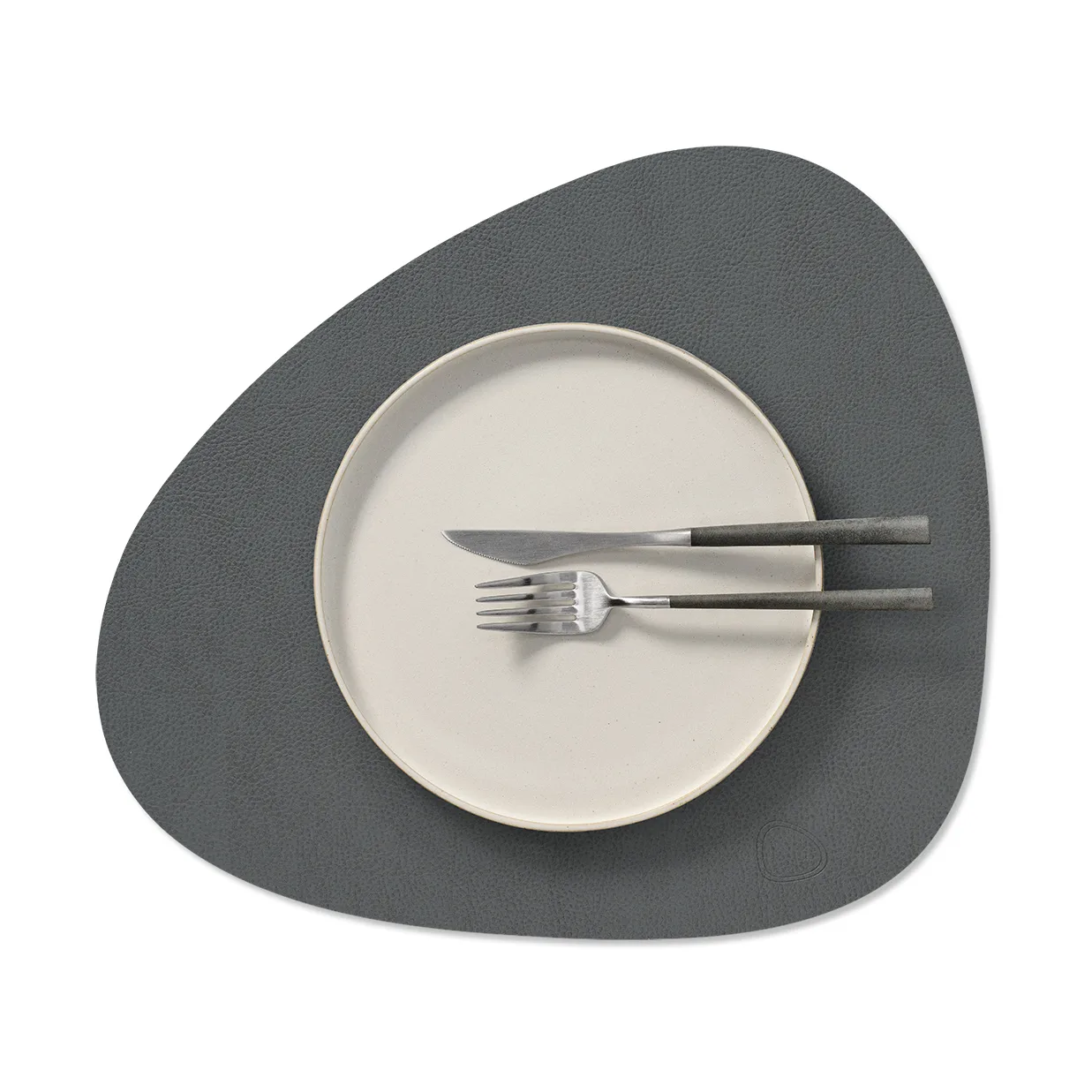 Serene placemat curve M, Anthracite, 35x31 cm LIND DNA