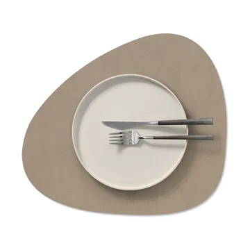 Serene placemat curve M - Mole grey, 35x31 cm - LIND DNA