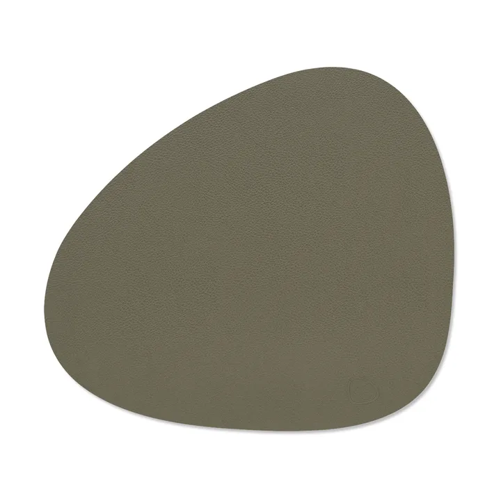 Serene placemat curve M - Moss, 35x31 cm - LIND DNA
