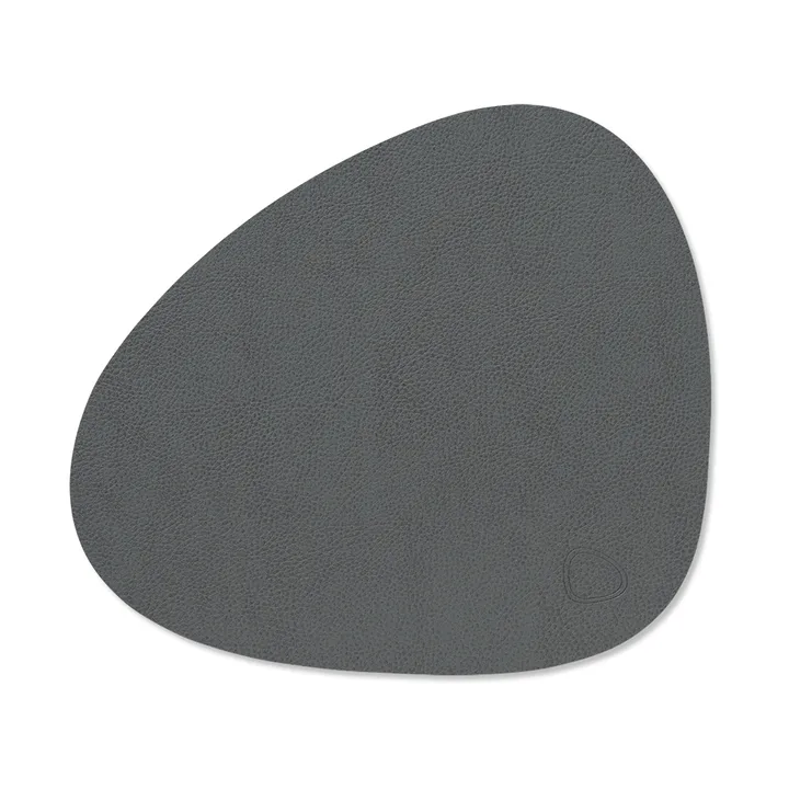 Serene placemat curve S 24x28 cm - Anthracite, 28x24 cm - LIND DNA