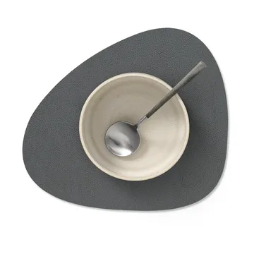 Serene placemat curve S 24x28 cm - Anthracite, 28x24 cm - LIND DNA