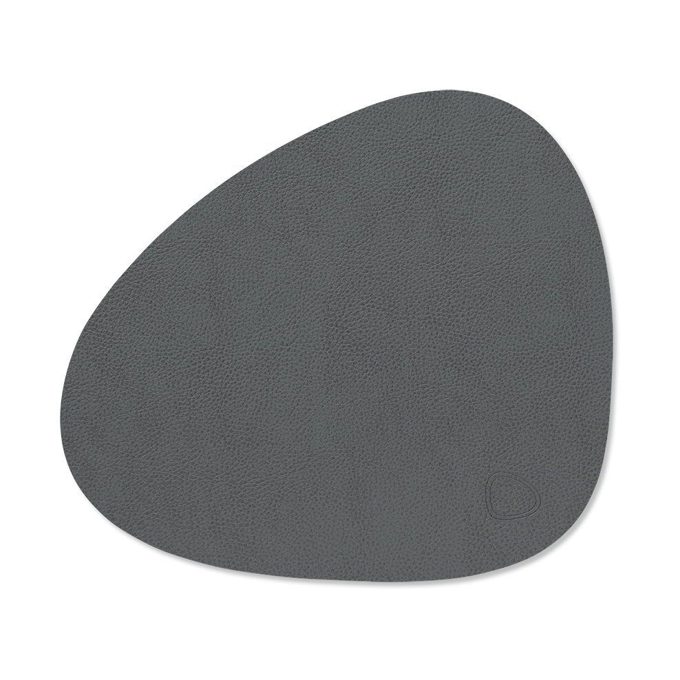 LIND DNA Serene placemat curve S 24x28 cm Anthracite