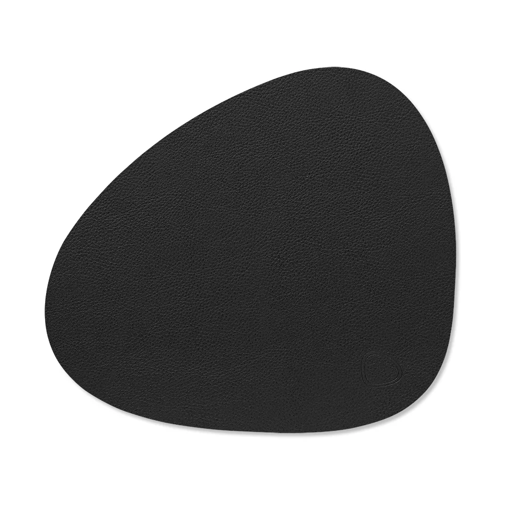 Serene placemat curve S 24x28 cm, Black, 24x28 cm LIND DNA