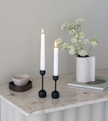 Silhouette candle sticks 2 pieces - Black - LIND DNA