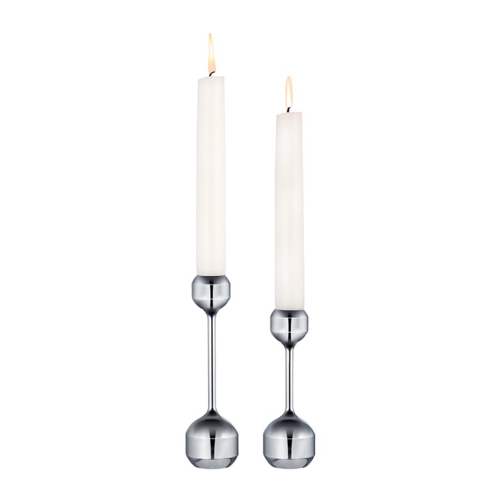 Silhouette candle sticks 2 pieces - Chrome - LIND DNA