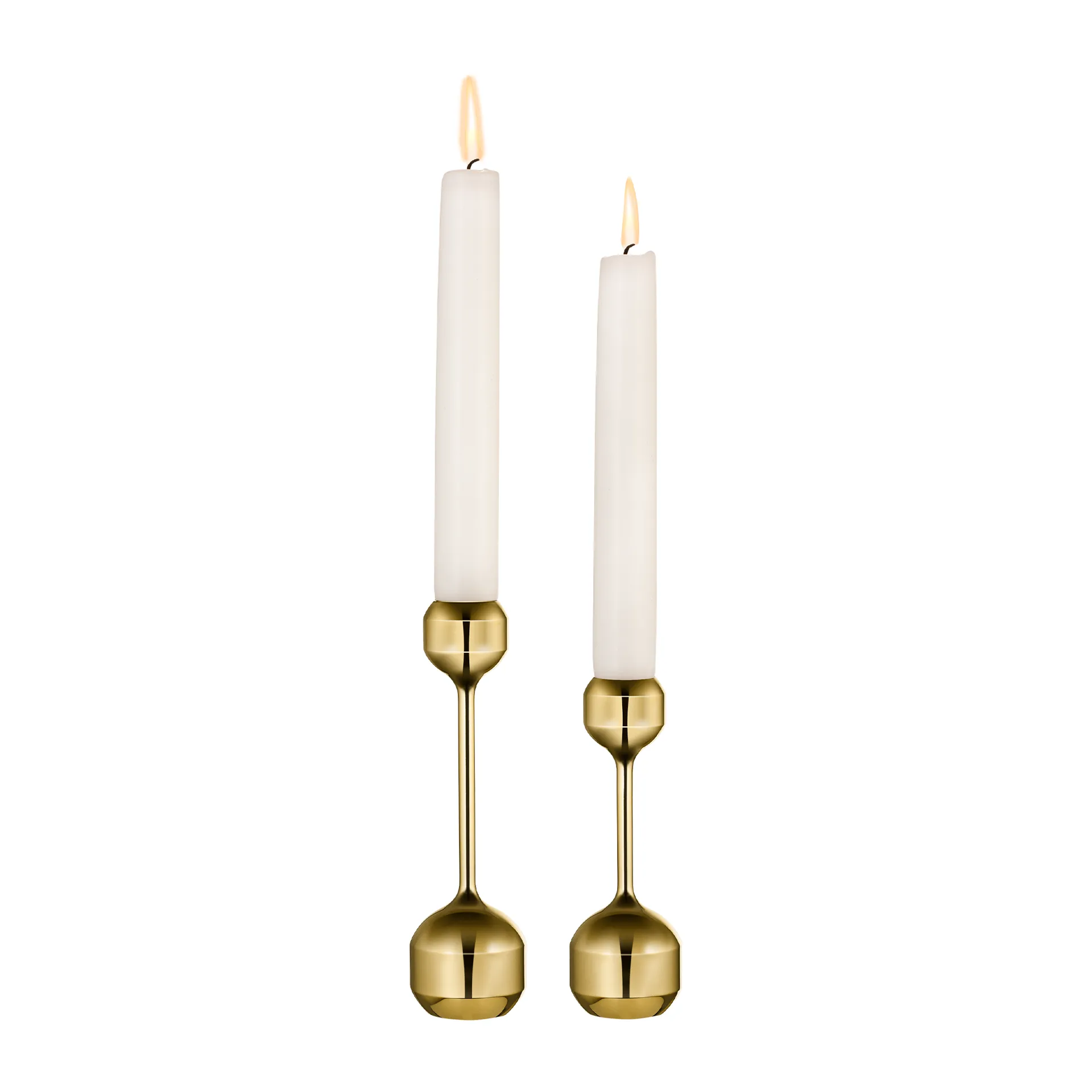 Silhouette candle sticks 2 pieces, Gold LIND DNA