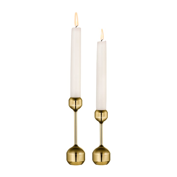 Silhouette candle sticks 2 pieces - Gold - LIND DNA