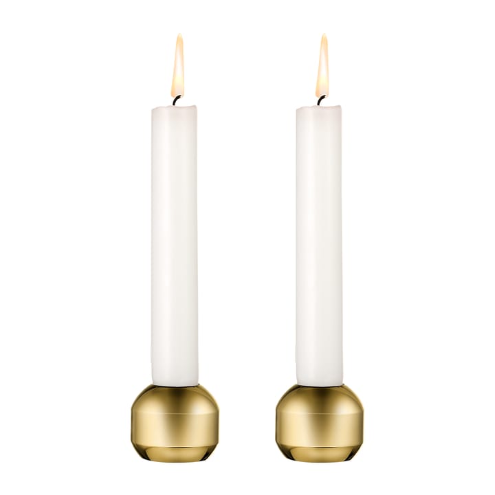 Silhouette candle sticks 34 2-pack - Gold - LIND DNA