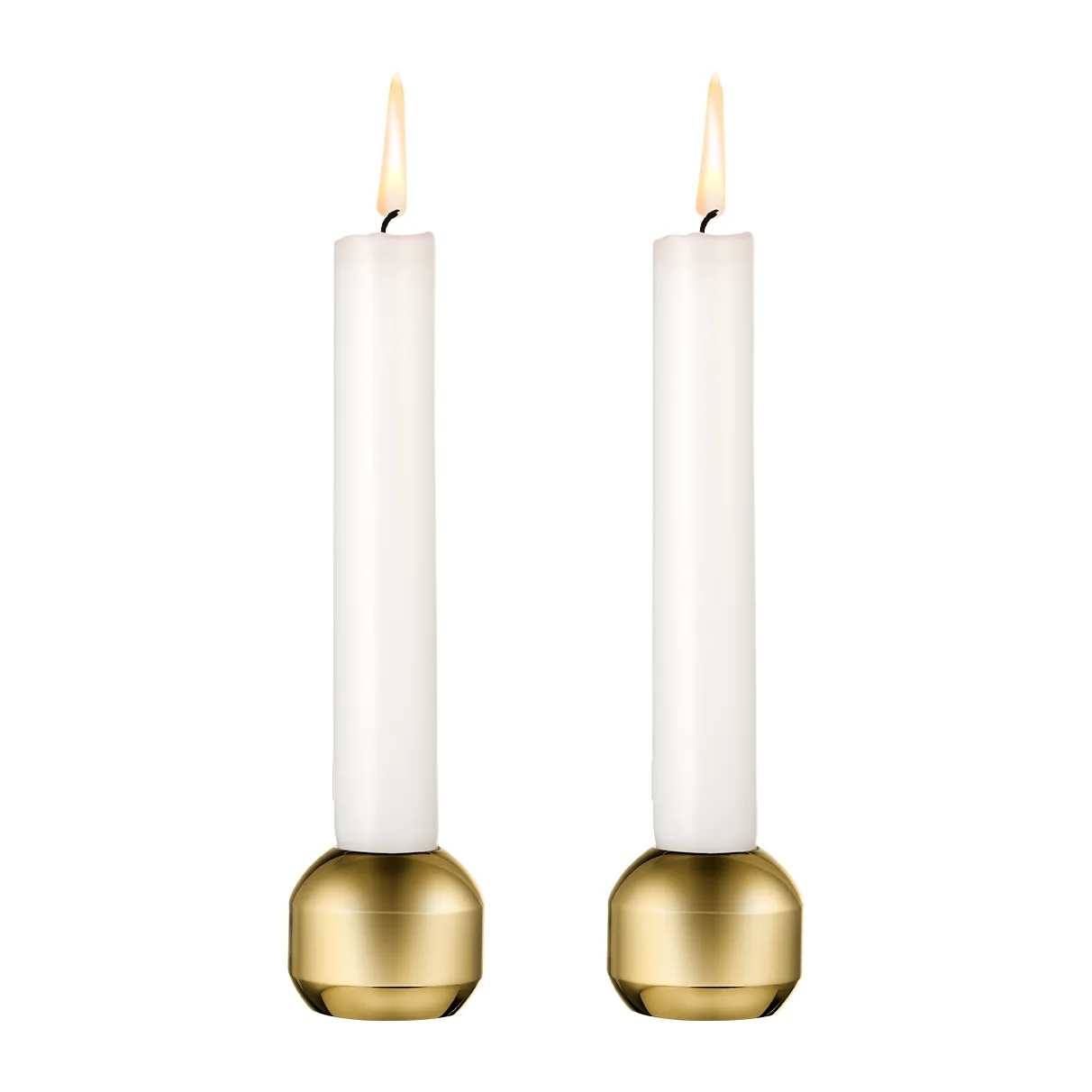 Silhouette candle sticks 34 2-pack, Gold LIND DNA