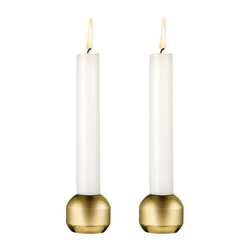 Silhouette candle sticks 34 2-pack - Gold - LIND DNA