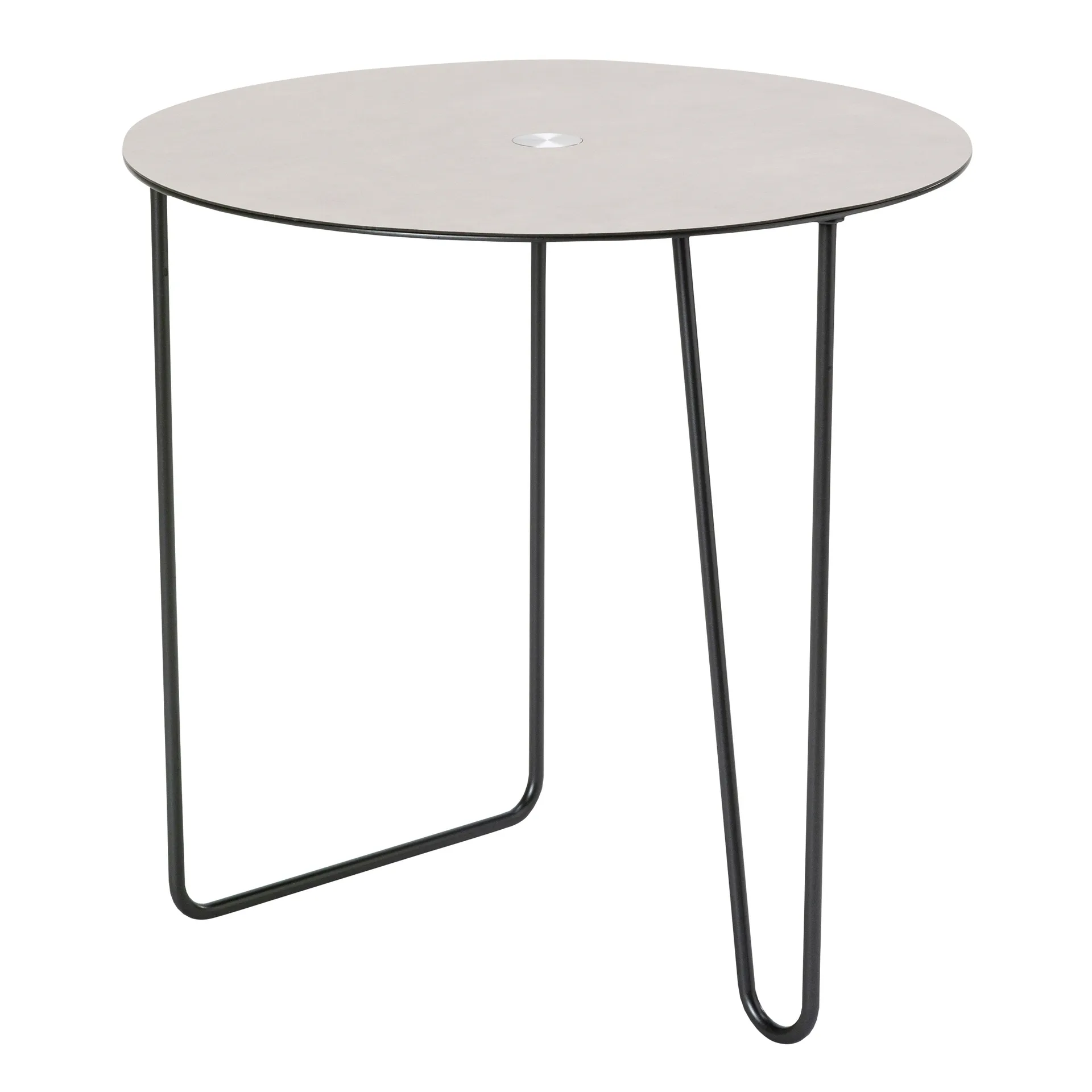 Turntable Nupo side table L, anthracite-light grey LIND DNA