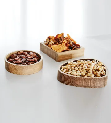 Wood Box storage for coasters - Nature-oak, circle, S - LIND DNA