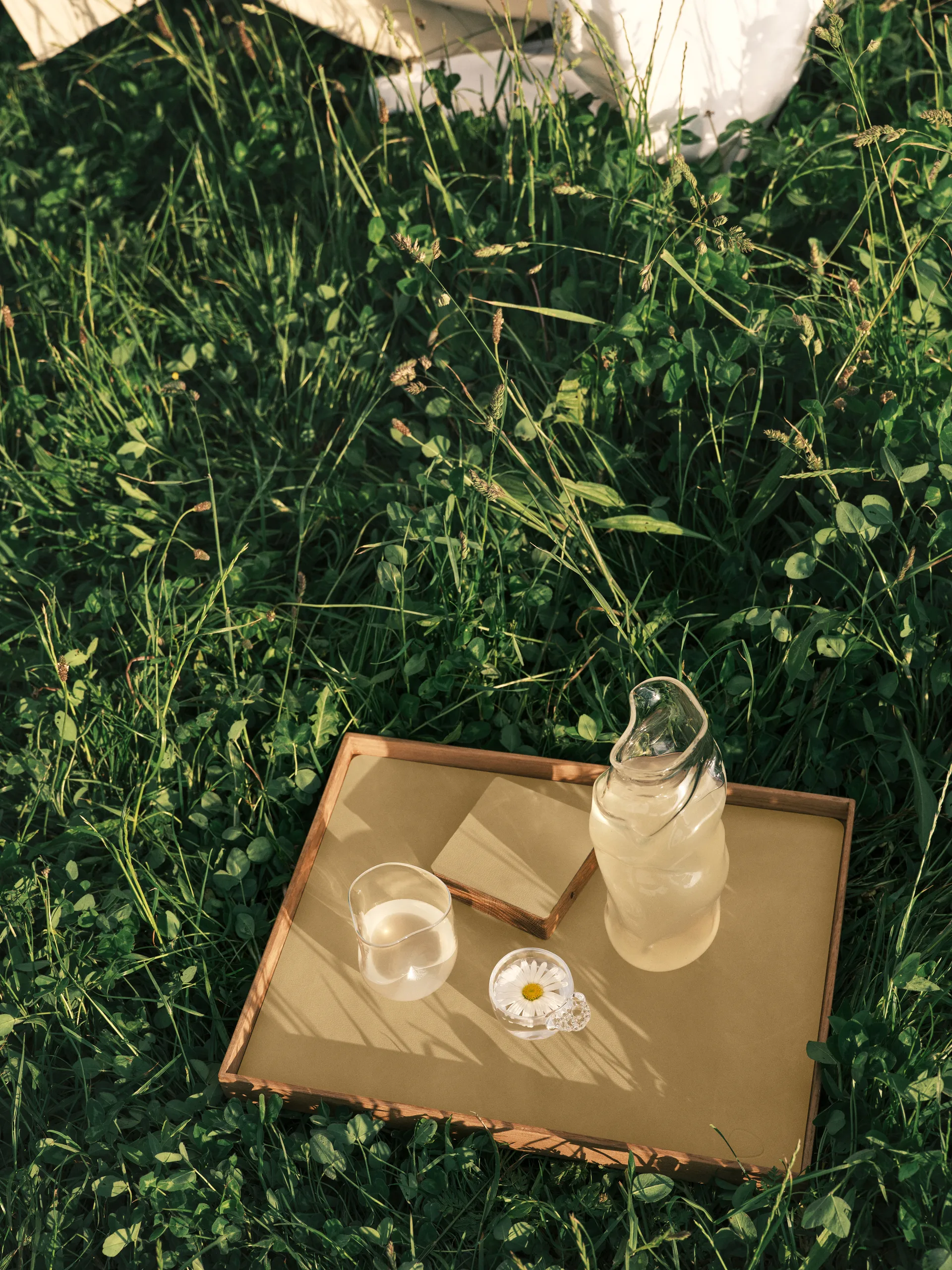 Wood Box storage for coasters, Nature-oak, square, S LIND DNA