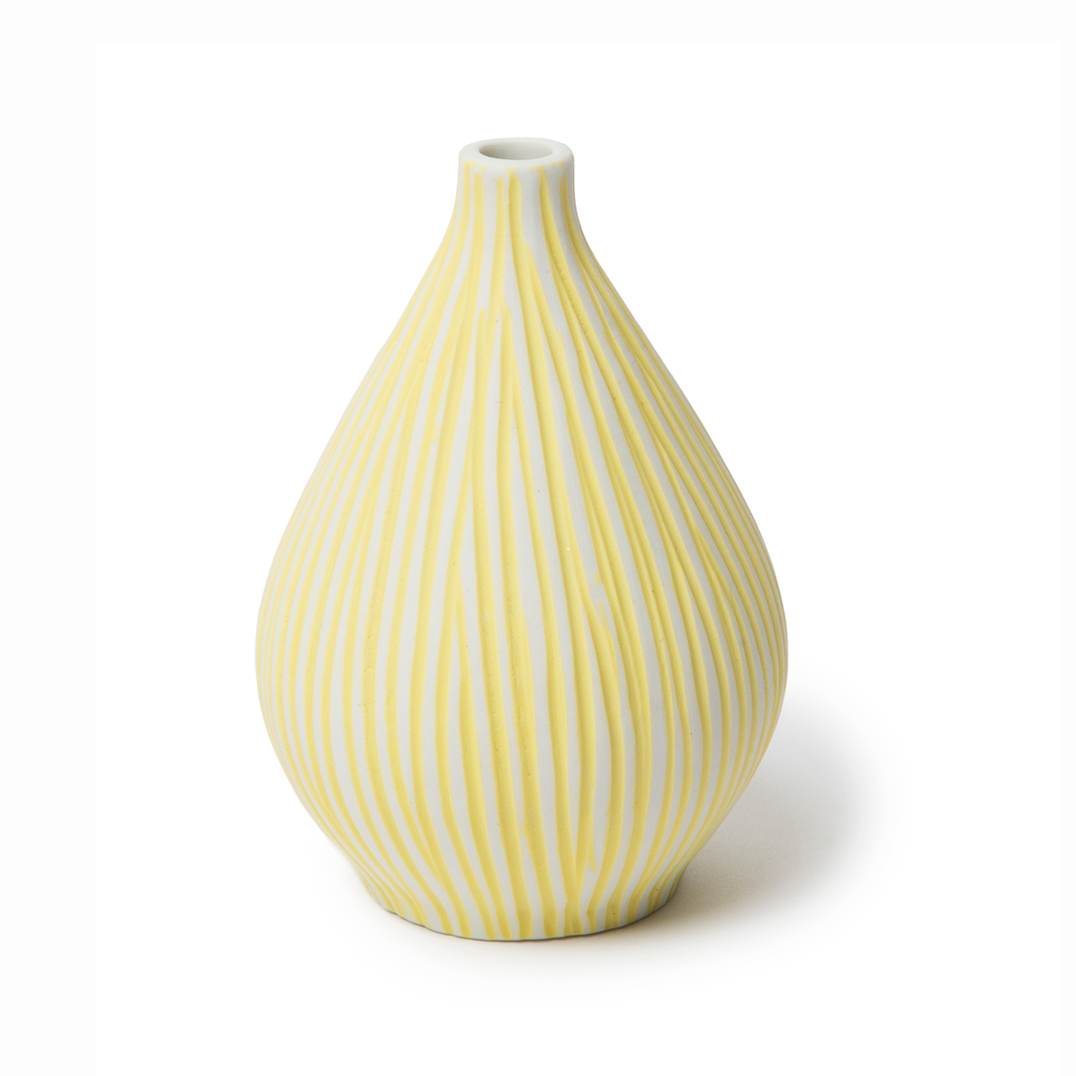 Lindform Kobe vase Yellow stripe