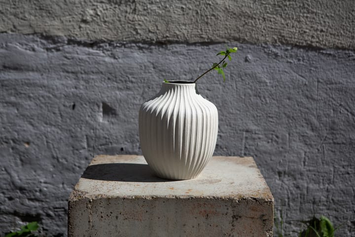 Kyoto vase - Sand white light deep line - Lindform