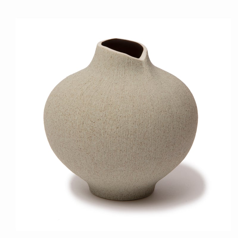 Lindform Line vase Sand grey, medium