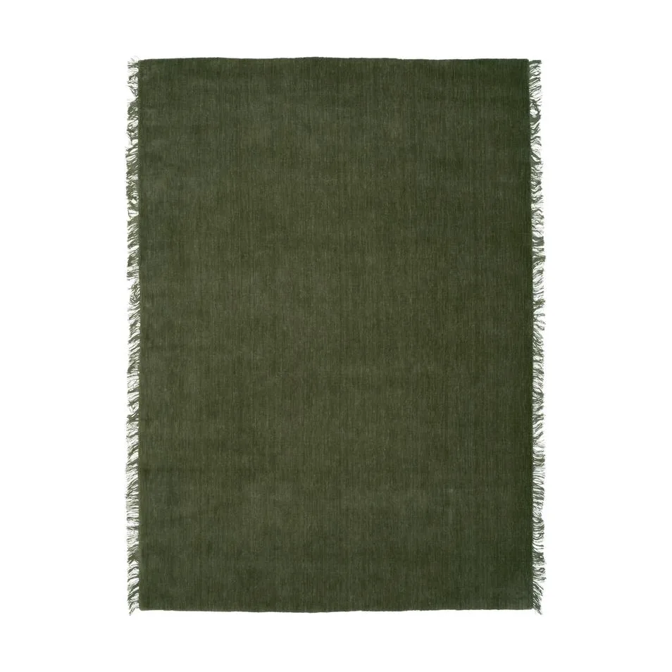 Linie Design Abyss Bliss rug Green, 200x300 cm | Scandinavian Design | Fringe & Deep pile rugs | Green