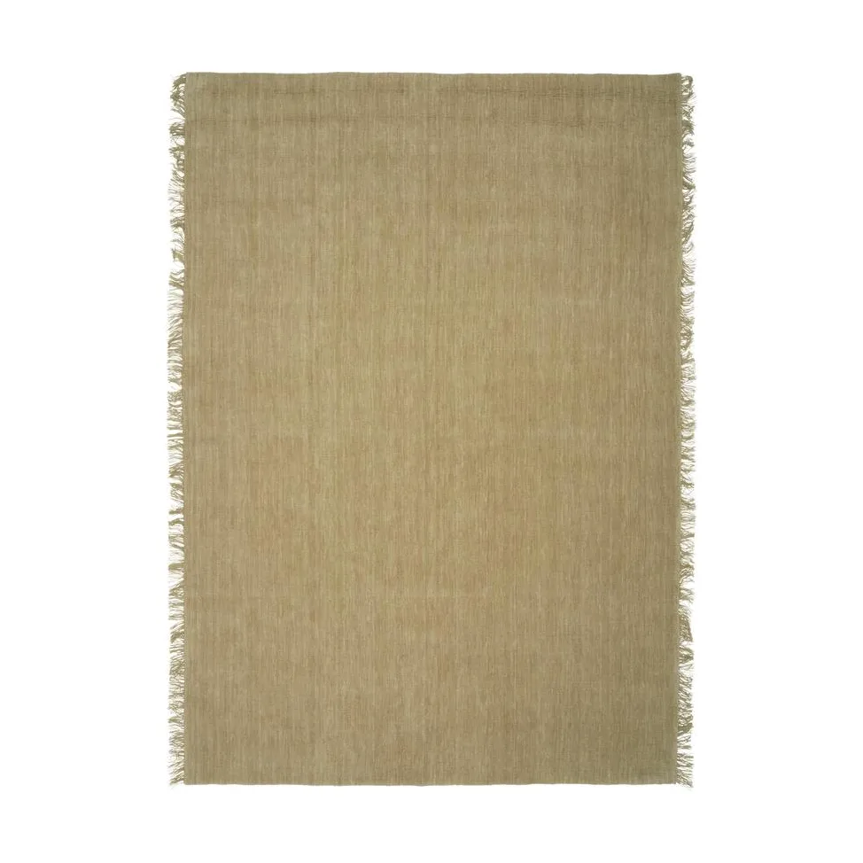 Linie Design Abyss Bliss rug Yellow, 250x350 cm | Scandinavian Design | Fringe & Deep pile rugs | Yellow