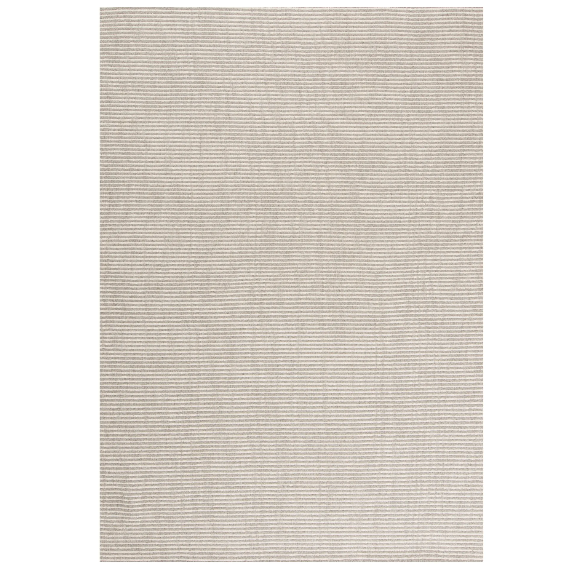 Ajo wool carpet 140x200 cm, silver Linie Design