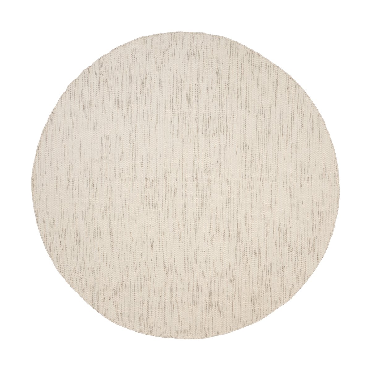 Linie Design Asko round rug Offwhite, o240 cm | Scandinavian Design | Wool rugs | White