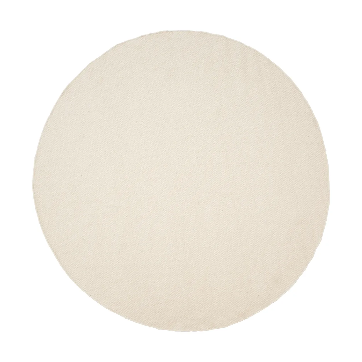 Linie Design Asko round rug White, o240 cm | Scandinavian Design | Wool rugs | White