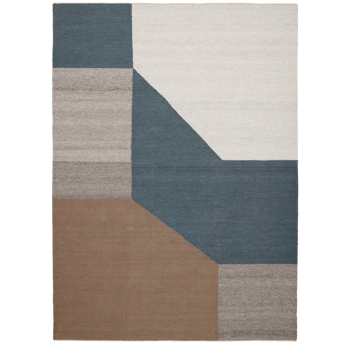 Linie Design Blocchi rug 200x300 cm Sky | Scandinavian Design | Woven cotton rugs | Multi