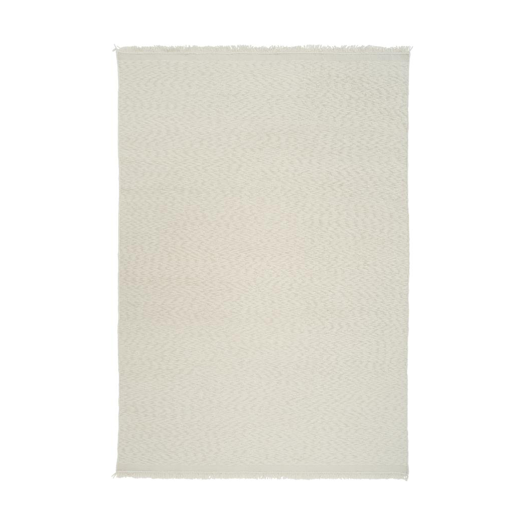 Linie Design Blonde Maze rug White, 170x240 cm | Scandinavian Design | Fringe & Deep pile rugs | White