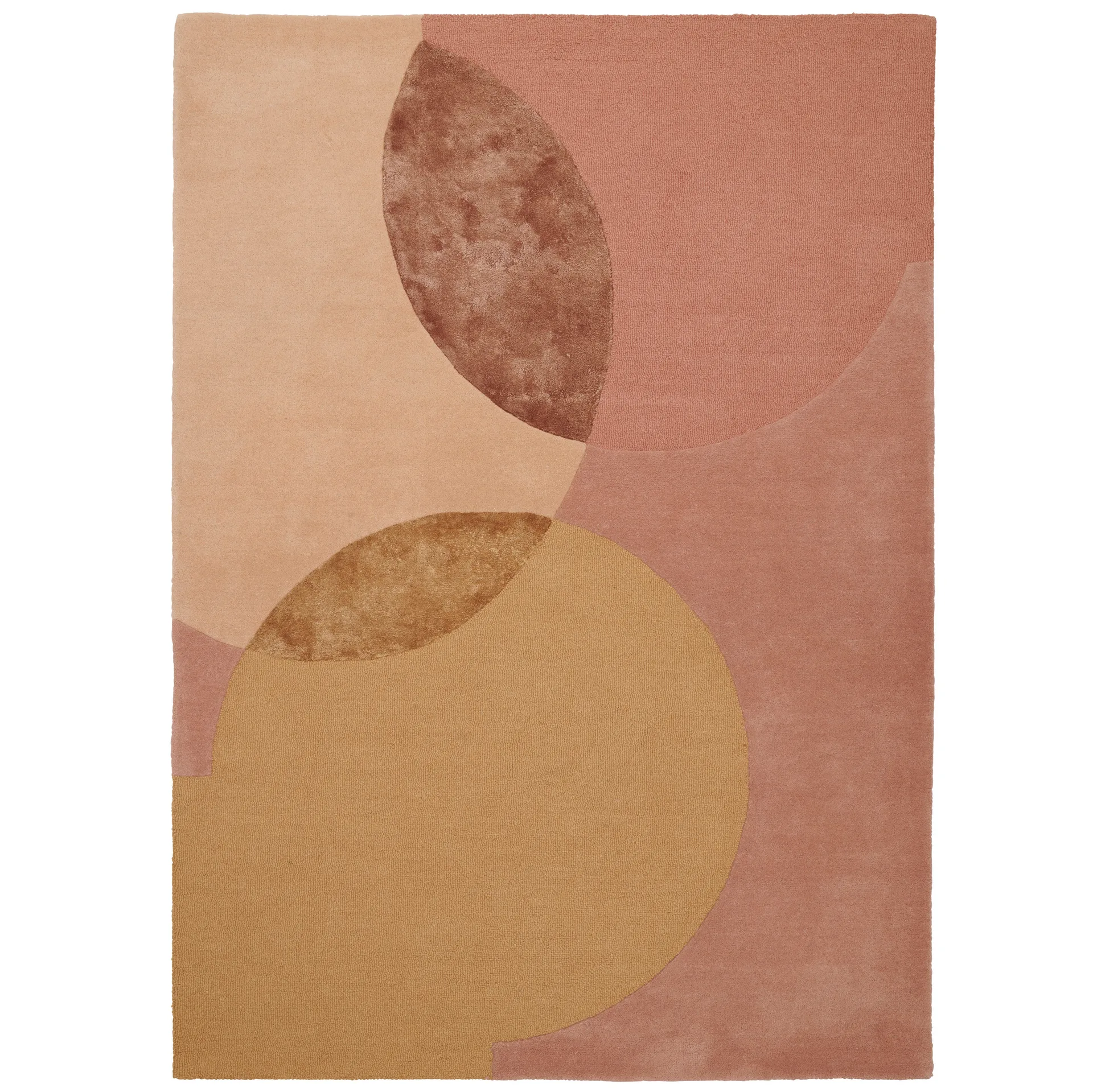 Caldera rug 170x240 cm, mustard Linie Design