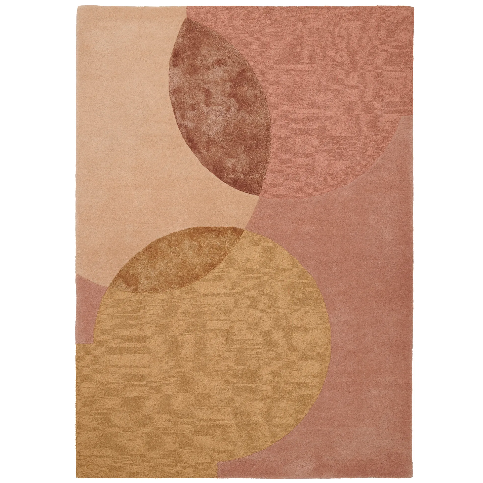 Caldera rug 200x300 cm, mustard Linie Design