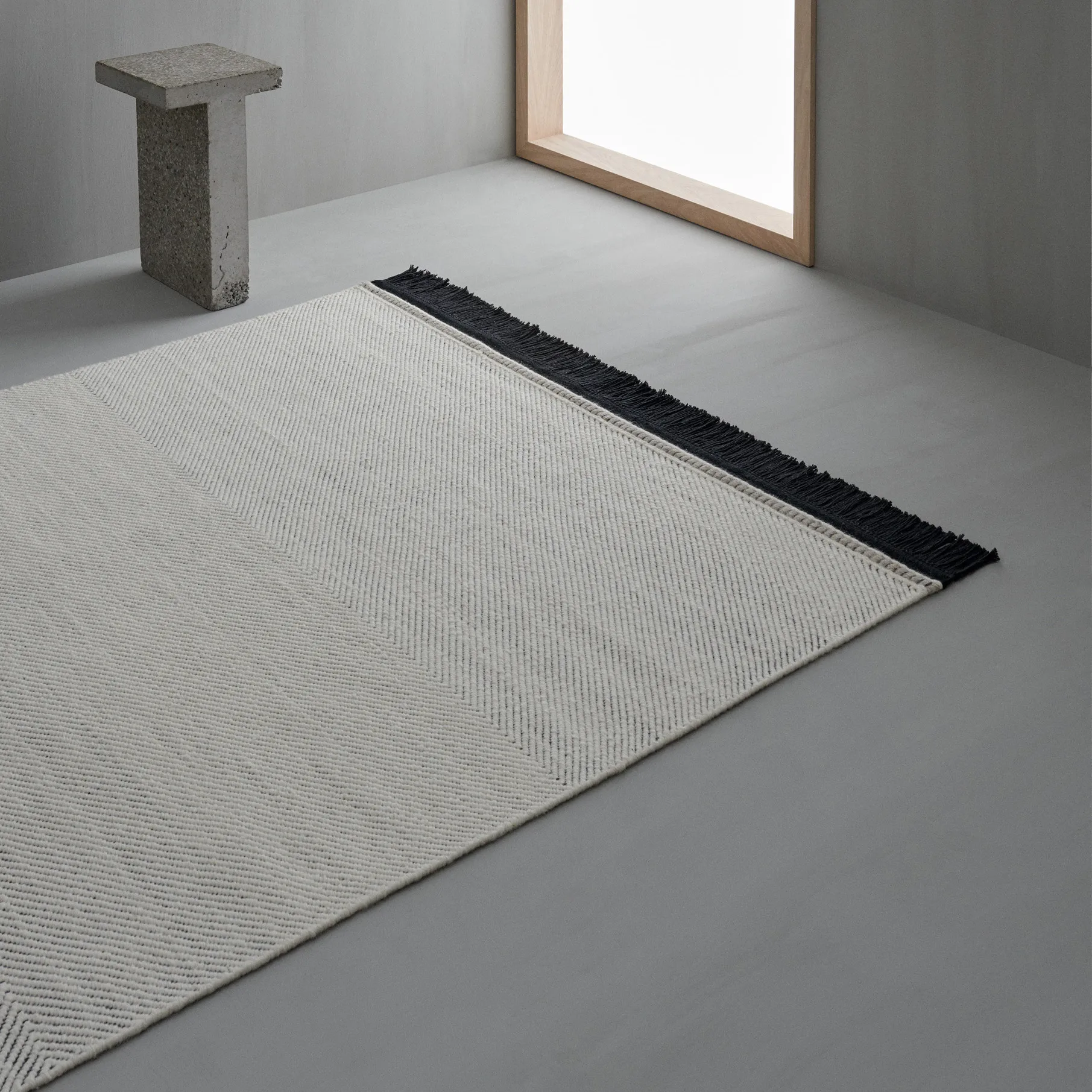 Fenja wool carpet 170x240 cm, white Linie Design