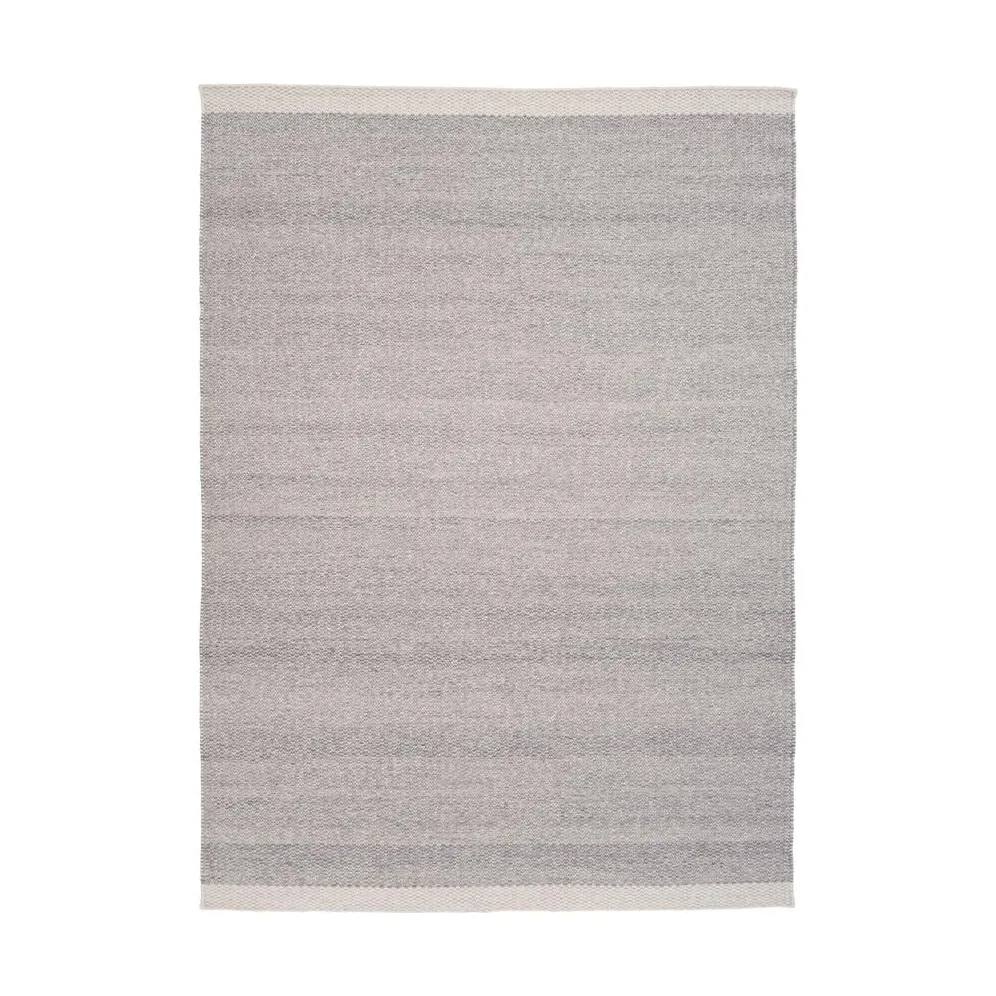 Linie Design Frode wool rug Silver, 140x200 cm | Scandinavian Design | Fringe & Deep pile rugs | Silver-coloured