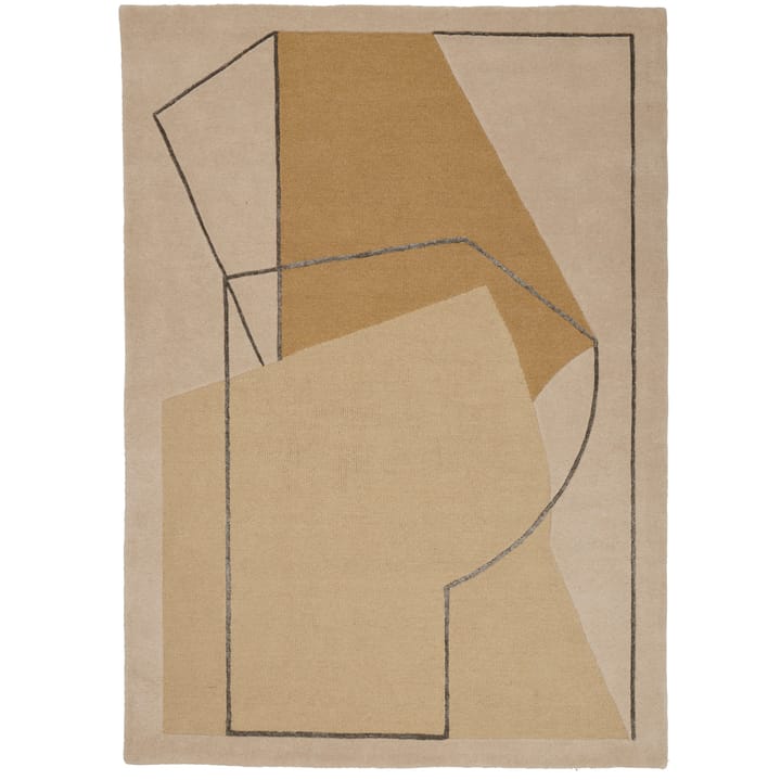 Furbo rug 140x200 cm, yellow Linie Design