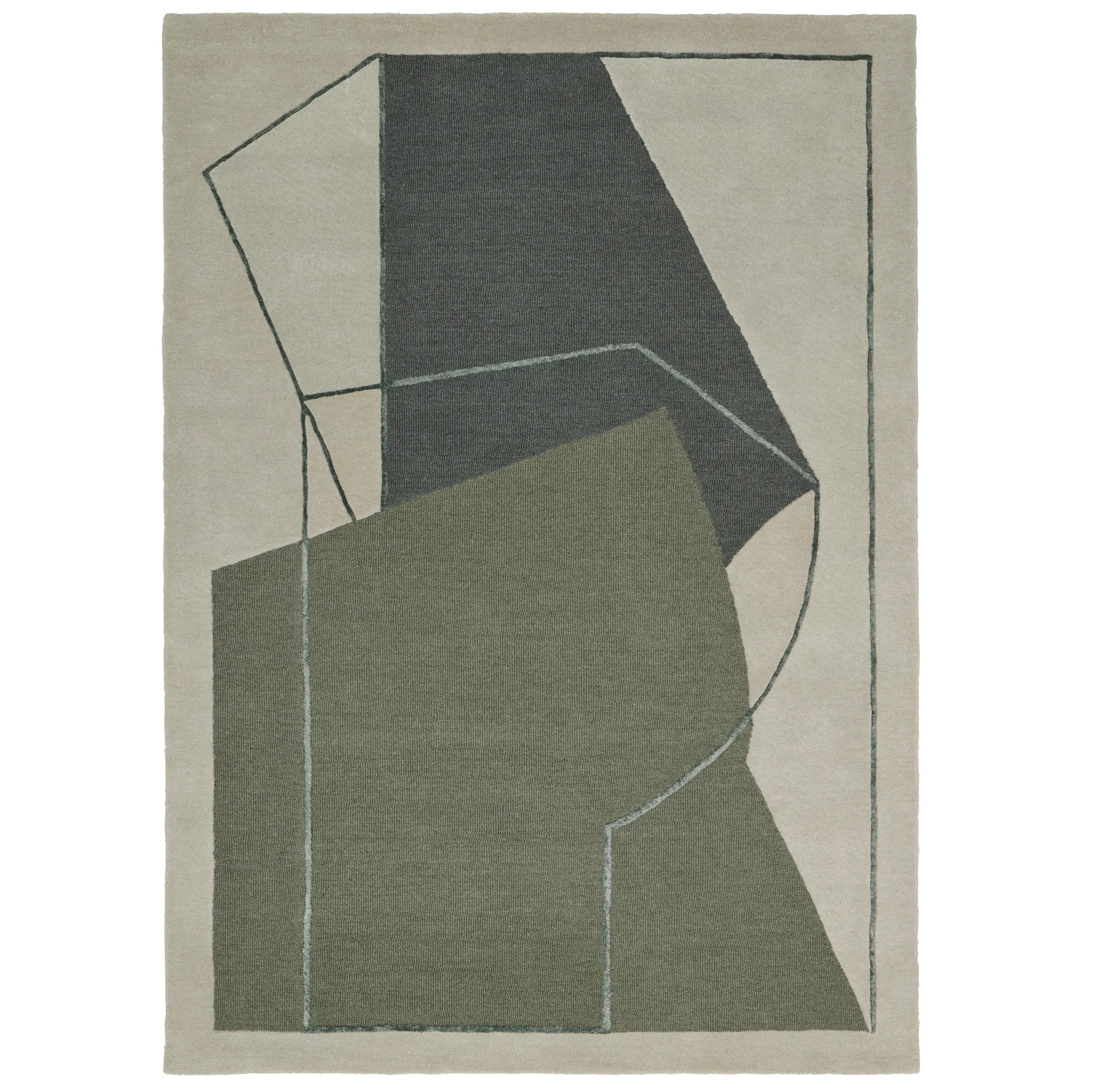 Furbo rug 170x240 cm, moss Linie Design