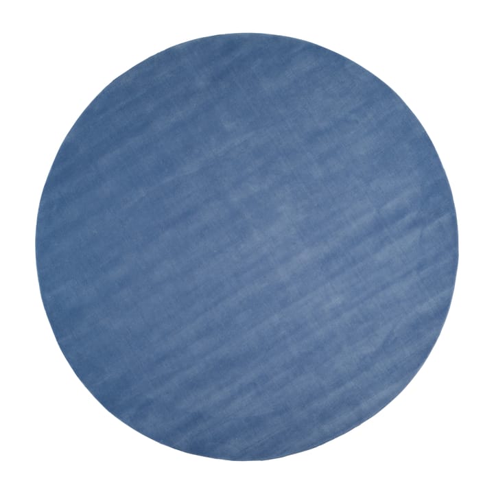 Halo Cloud wool carpet round Ø250 cm - Blue - Linie Design