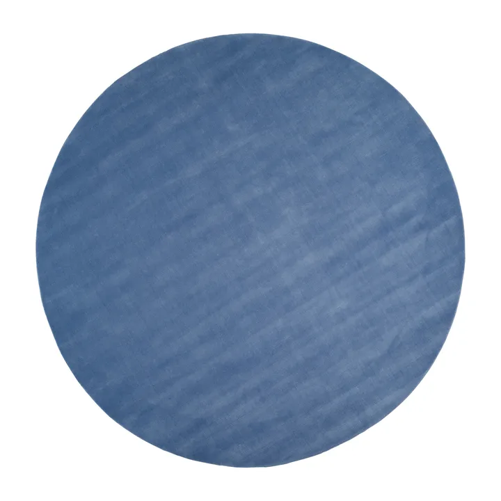 Halo Cloud wool carpet round - Blue, Ø250 cm - Linie Design