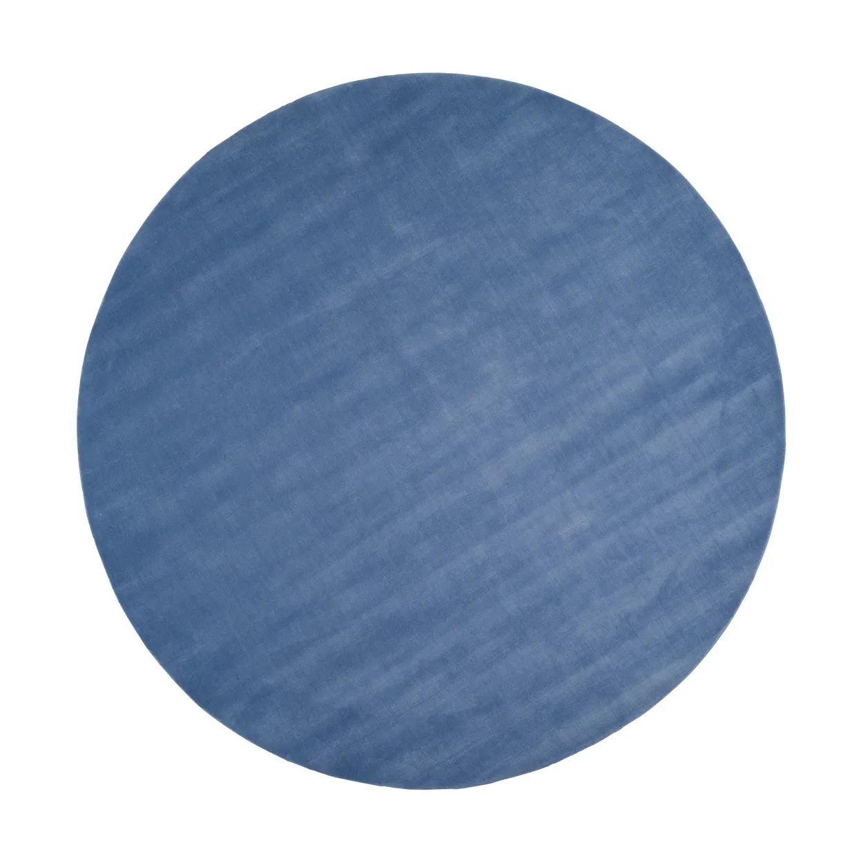 Linie Design Halo Cloud wool carpet round Blue, o300 cm