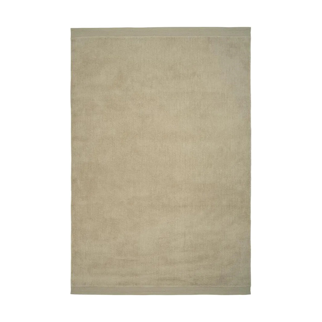 Linie Design Hushed Frame rug Beige, 200x300 cm | Scandinavian Design | Fringe & Deep pile rugs | Beige