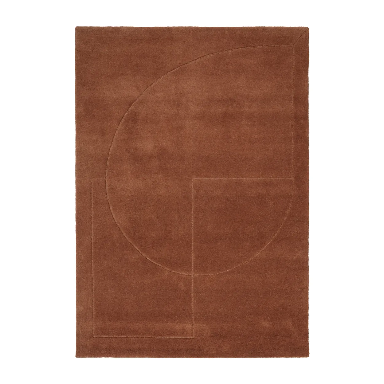 Linie Design Lineal Poem wool carpet Amber. 140x200 cm