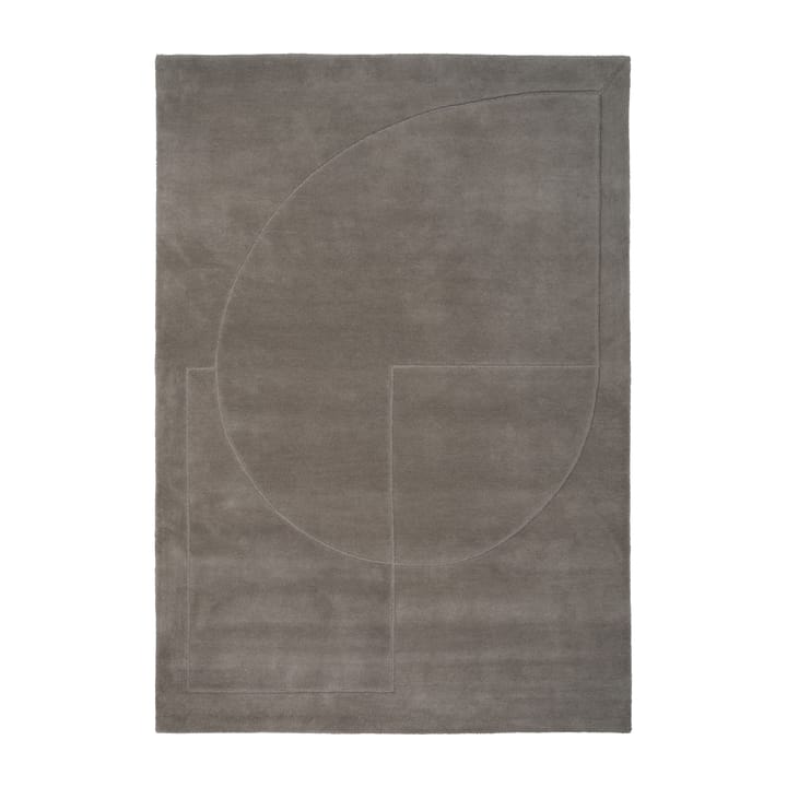Lineal Poem wool carpet - Grey. 140x200 cm - Linie Design