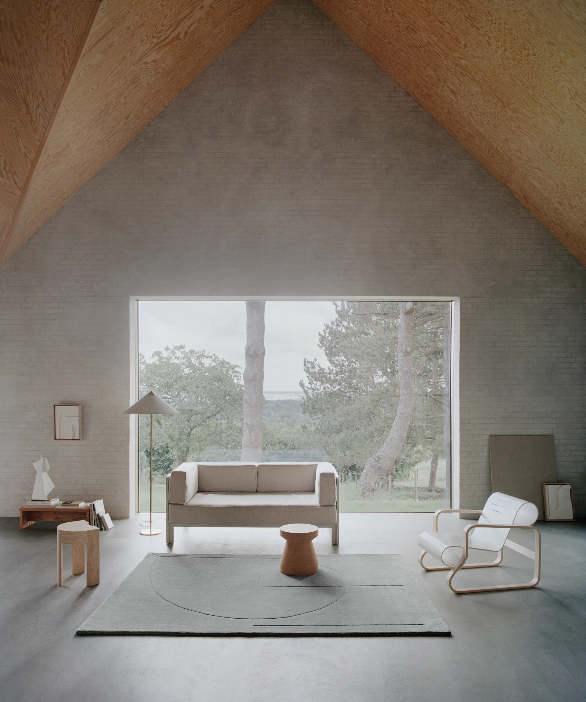 Lineal Poem wool carpet, Moss. 170x240 cm Linie Design