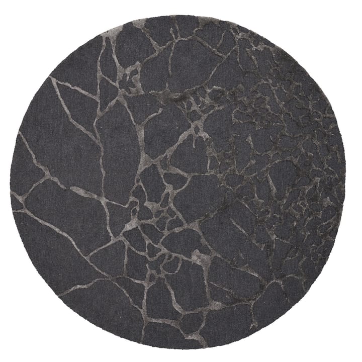 Marmo rug Ø170 cm, charcoal Linie Design