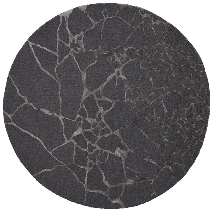 Marmo rug  250 cm - charcoal - Linie Design