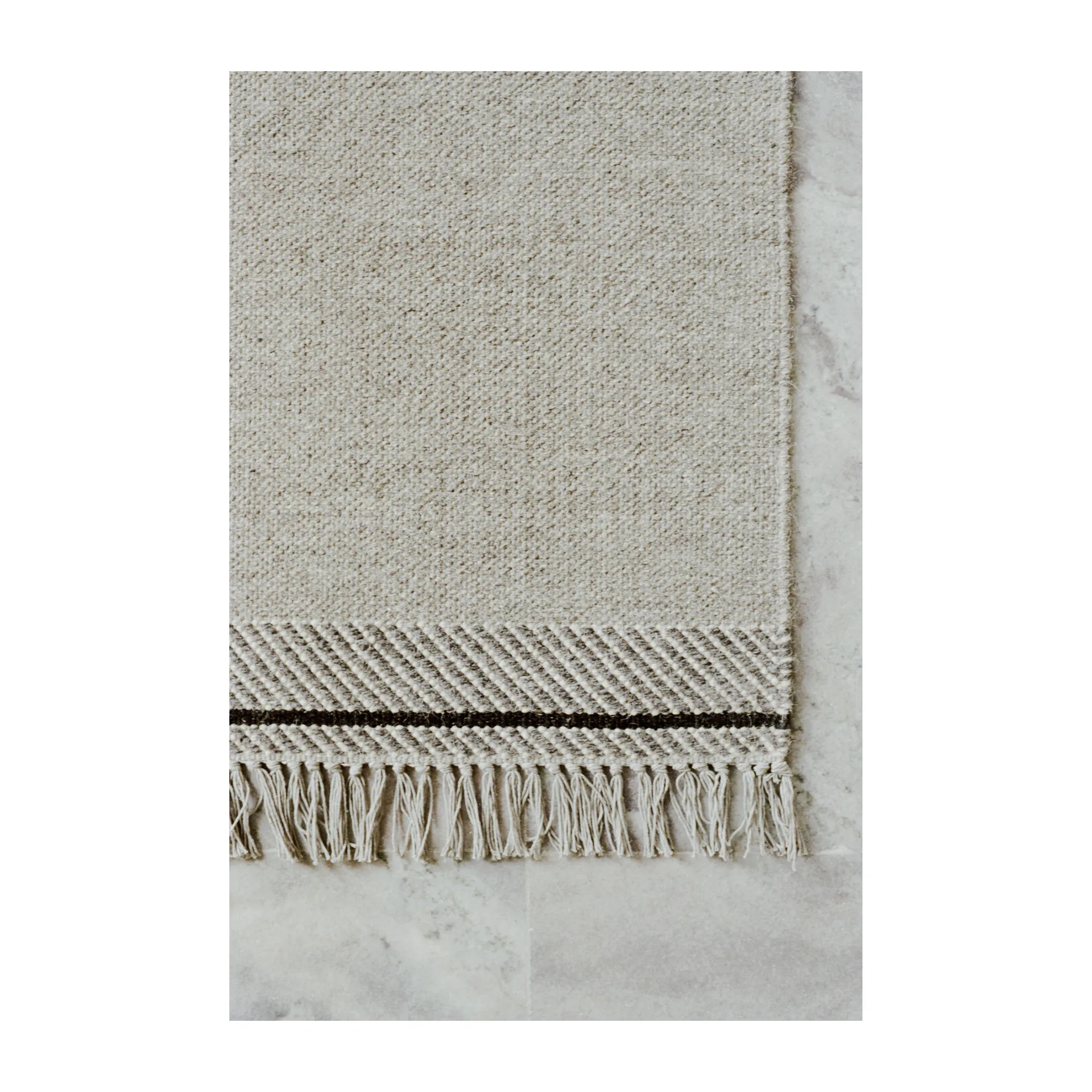 Mindful Soul wool carpet 140x200 cm, Stone-grey Linie Design