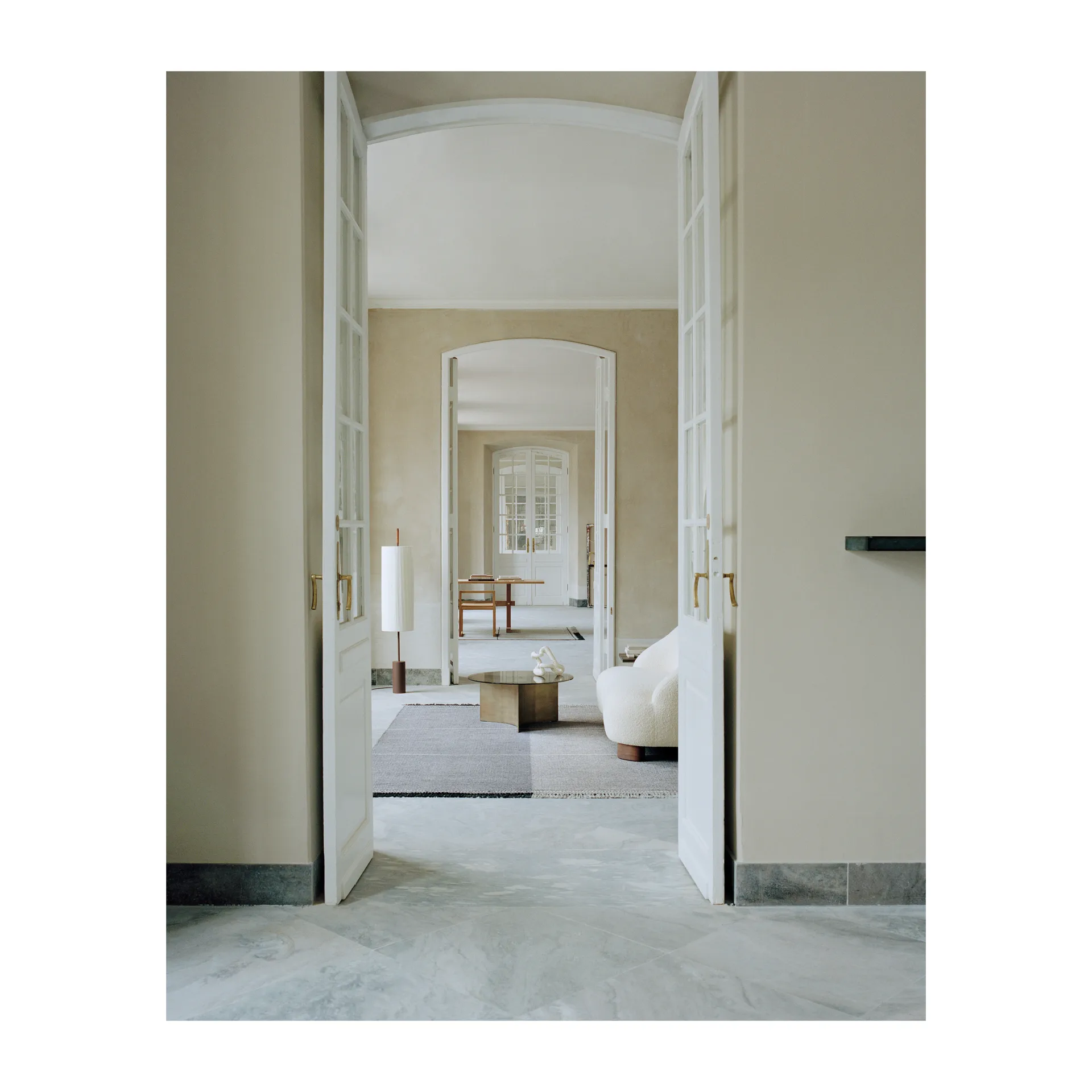 Mindful Soul wool carpet 170x240 cm, Stone-beige Linie Design