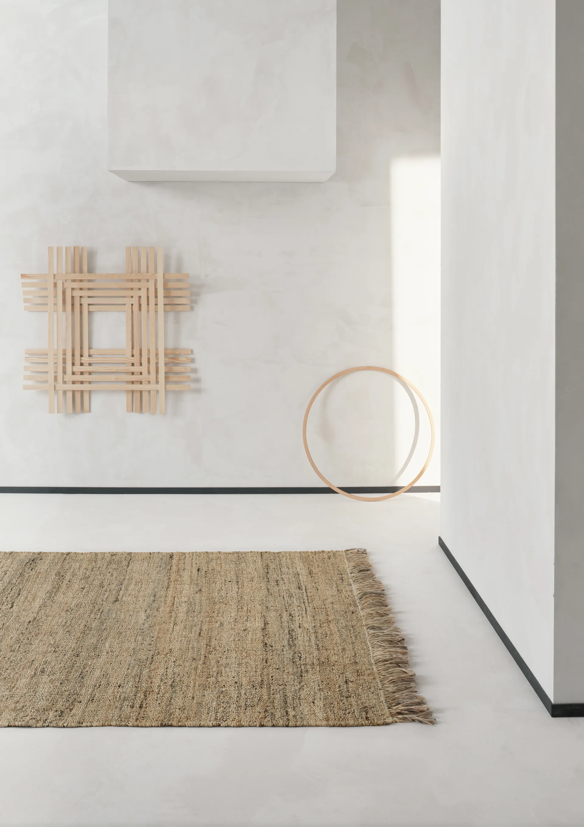 Nessa jute rug 140x200 cm, Natural Linie Design
