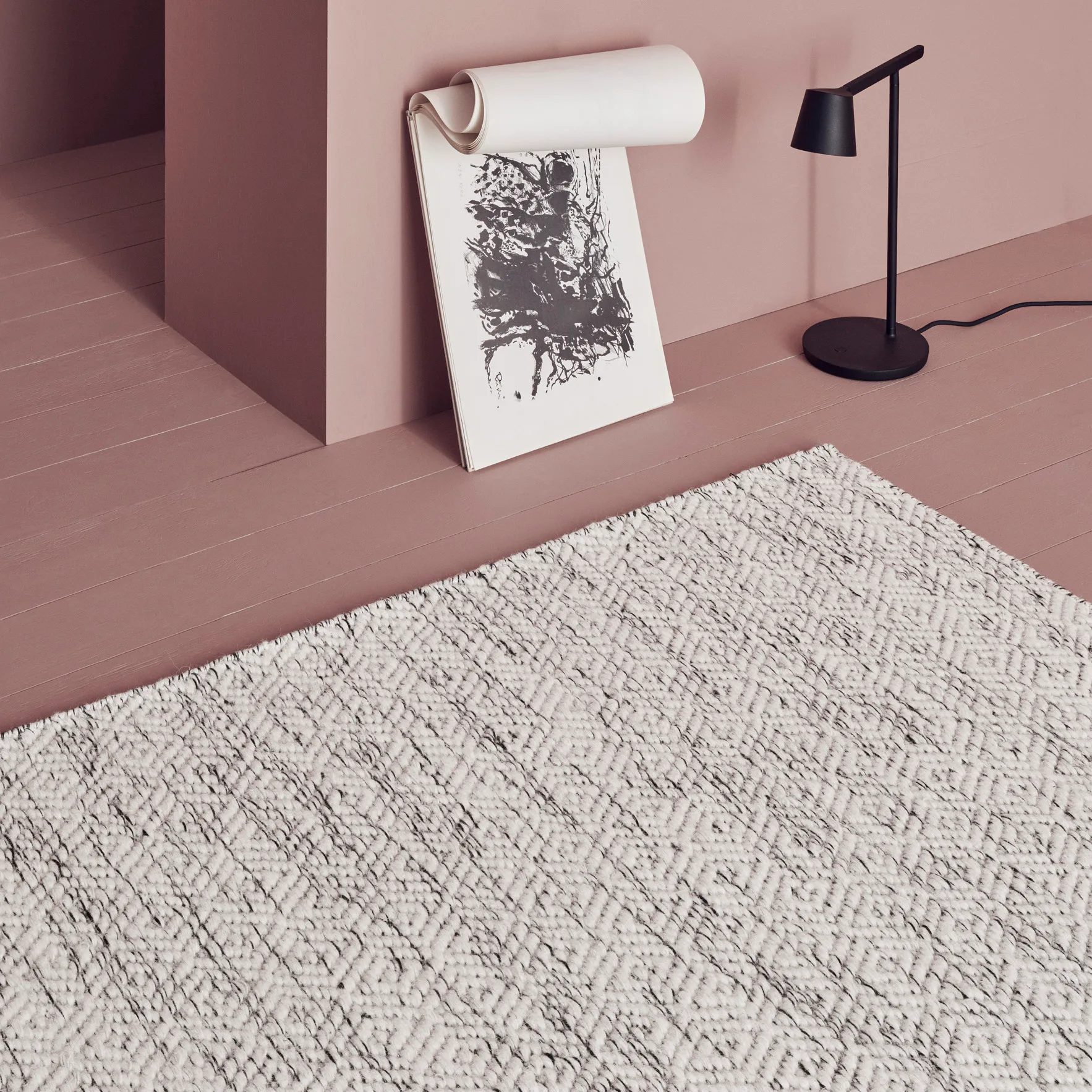 Nyoko wool carpet 140x200 cm, White Linie Design