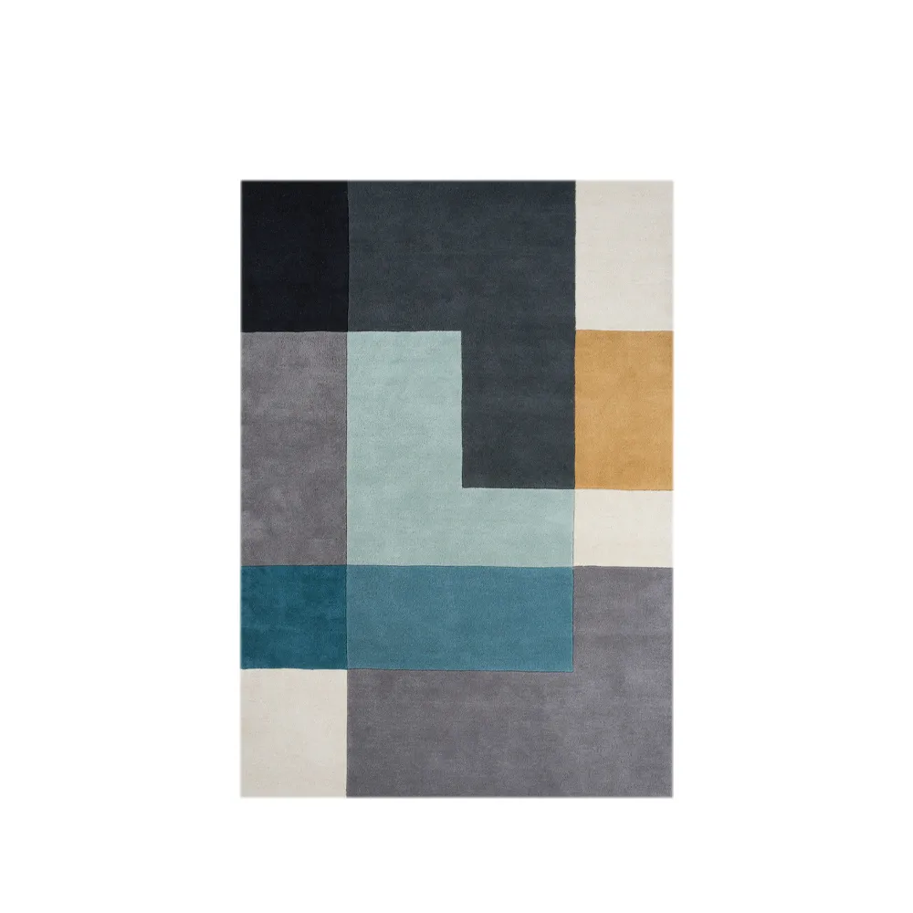 Ometri rug, Aqua, 170x240 cm, aqua, 170x240 cm Linie Design