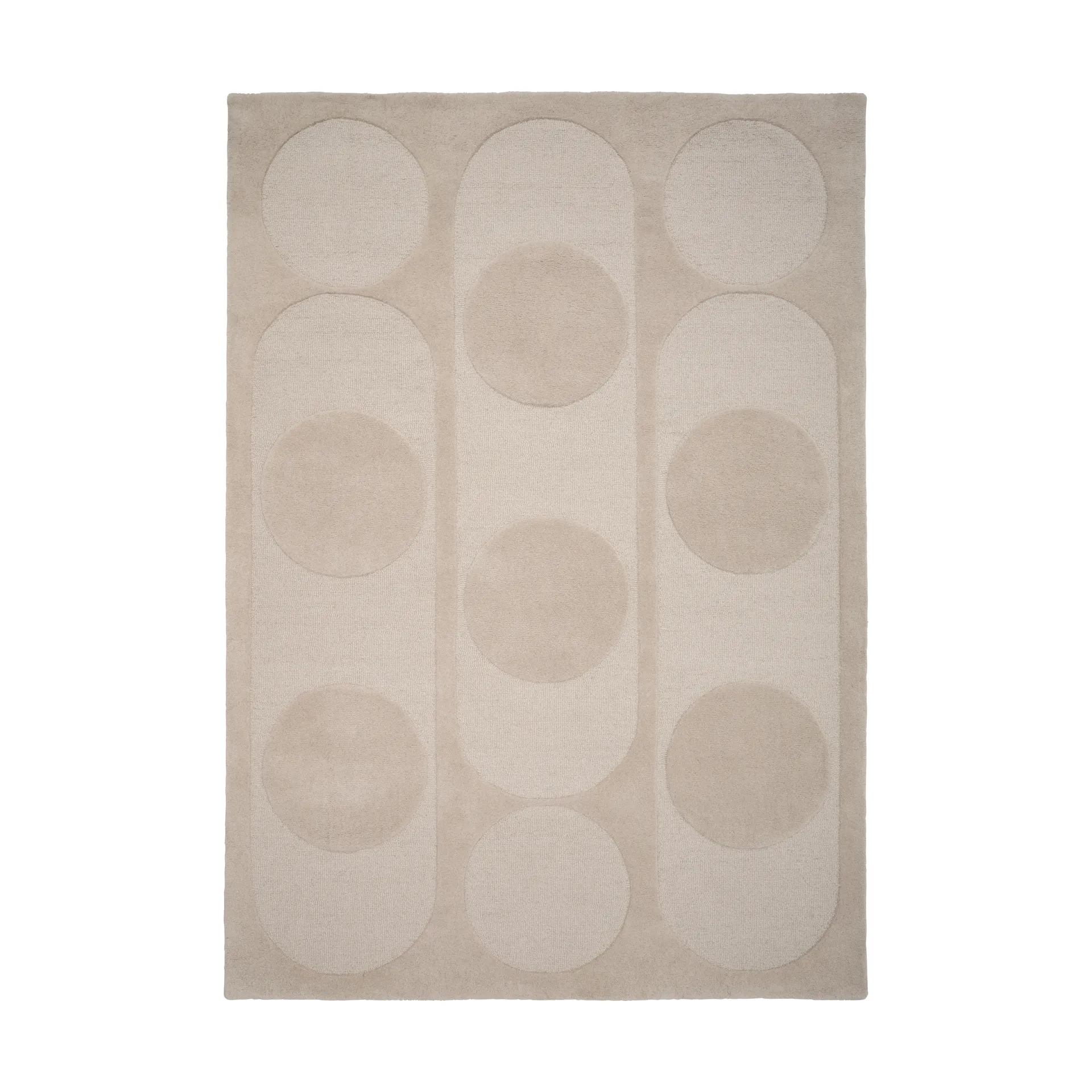 Orb Alliance wool carpet, Chalk. 200x300 cm Linie Design