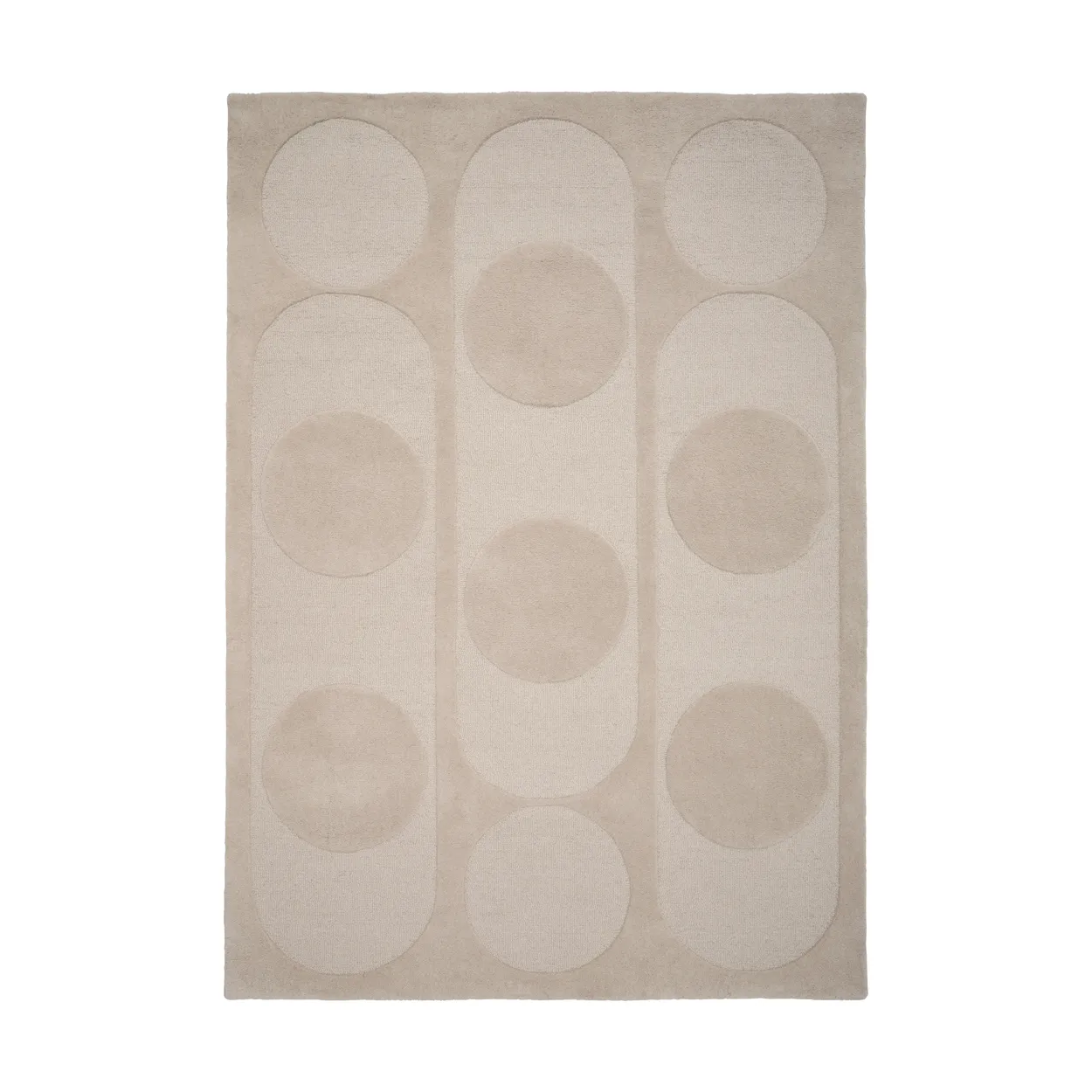 Linie Design Orb Alliance wool carpet Chalk. 250x350 cm